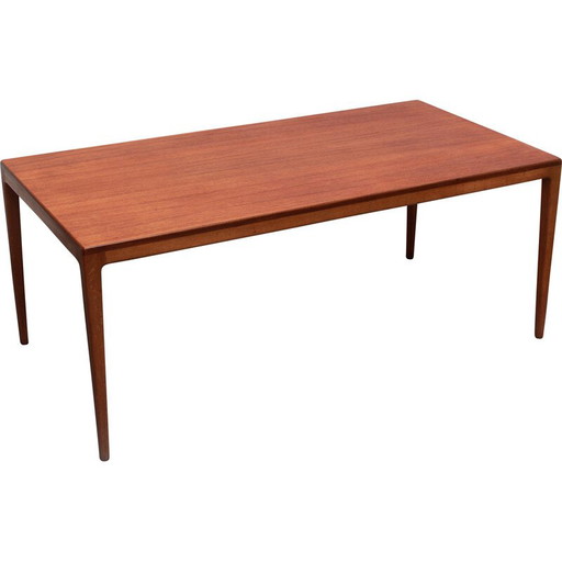 Tavolino da caffè vintage scandinavo in teak, anni '60