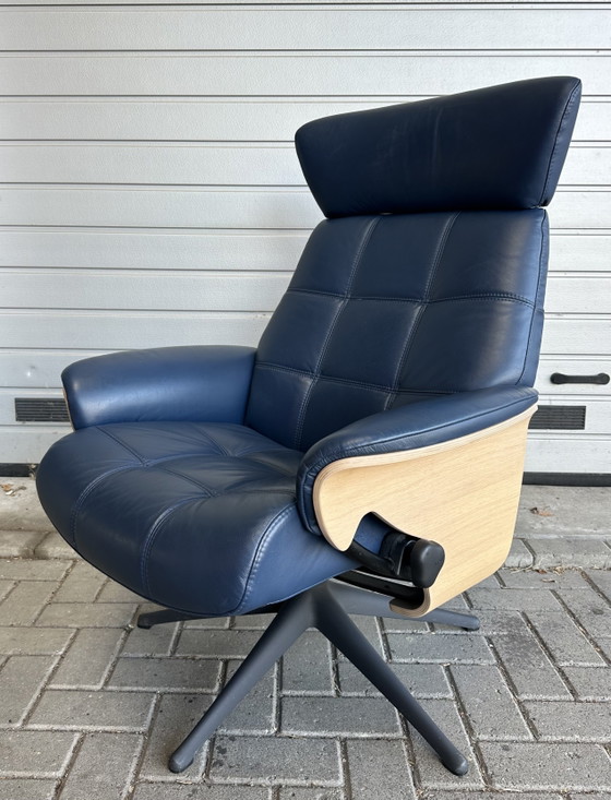 Flexlux Sense con otomana – Sillones, Wood, Leather (photo 9 of 11)