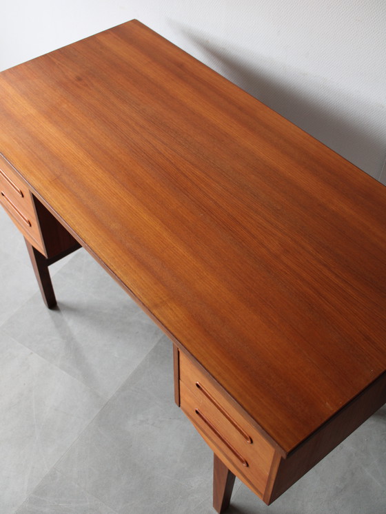 Image 1 of Vintage Danish freestanding desk in teak