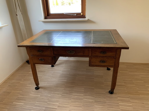 Antique Dutch desk signed Tielkens 1912