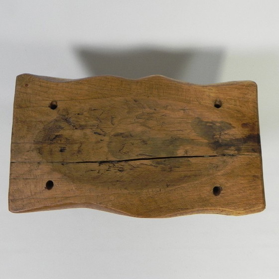 Image 1 of Tabouret vintage en tronc de chêne, années 1960