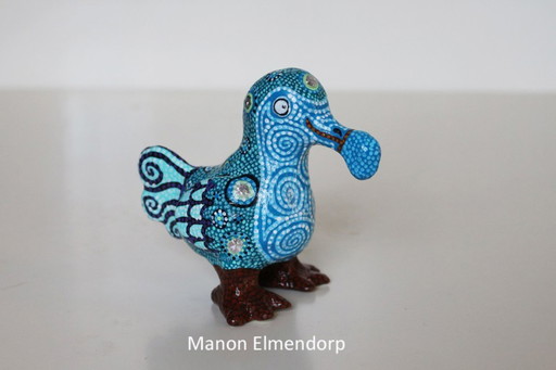 Statuetta artistica Dodo/Uccello realizzata a mano al 100%, nuova