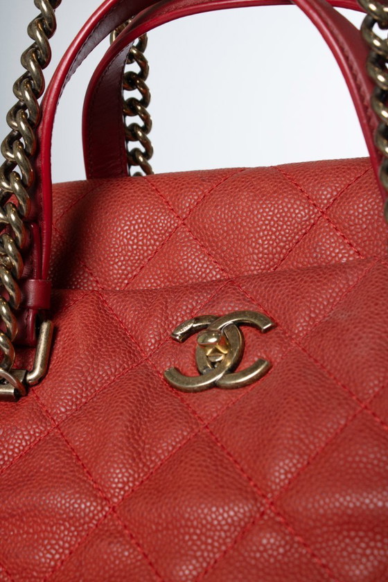 Chanel, gewatteerde portobello rode kaviaarleren tas – Schoudertassen, Calfskin (photo 18 of 18)