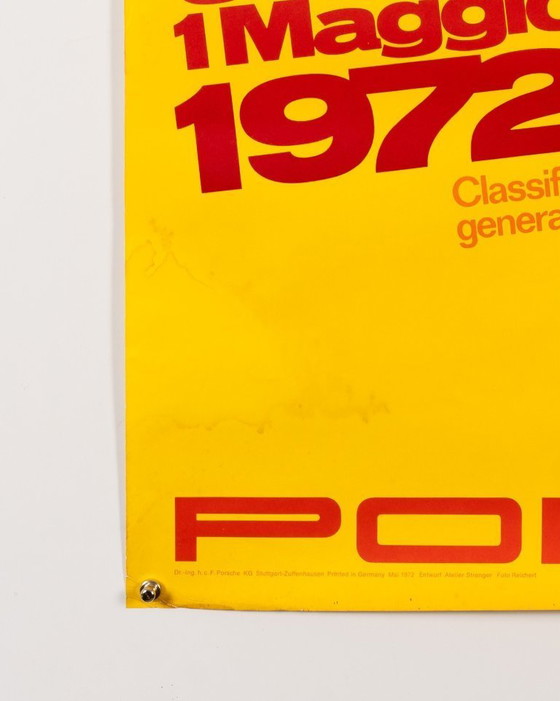 Image 1 of orsche Interserie Imola 1972 – Originele Vintage Porsche Poster van Atelier Strenger – Mid-Century Modern – 102x76 cm