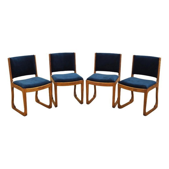 Image 1 of Set of four beech chairs, Danish design, 1950s, designer: Holger Jacobsen, manufacturer: Fritz Hansen