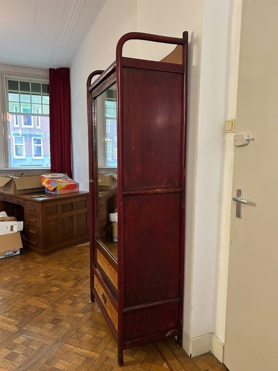 Image 1 of Antique Art Deco bentwood Wardrobe J&J Kohn