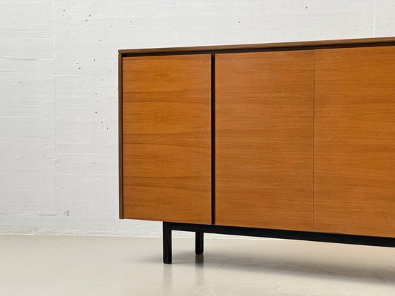 Image 1 of Credenza alta svizzera di metà secolo con vano bar in teak, anni '60