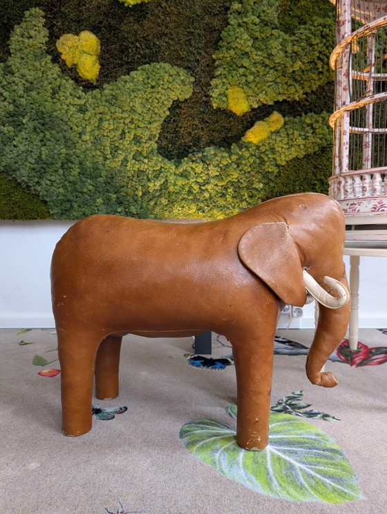 Image 1 of Poggiapiedi vintage a forma di elefante Dimitri Omersa