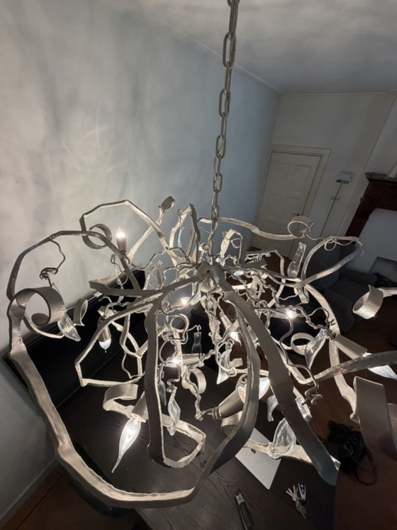 Brand Van Egmond Delphinium Round – Chandeliers, Metal (photo 4 of 5)