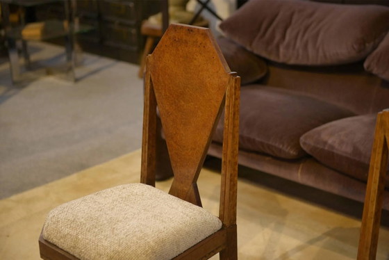 Pair of Art Deco chairs attributed to Baptistin Spade 1930s – Dining chairs (photo 6 of 12)