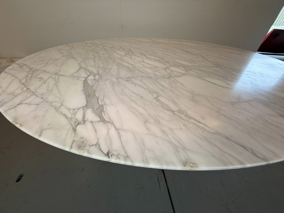 Image 1 of Table de salle à manger en marbre Eero Saarinen Knoll, années 1960