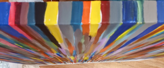 "Hanging Colours" Nieuw Abstract – Kunst, Canvas (photo 6 of 7)