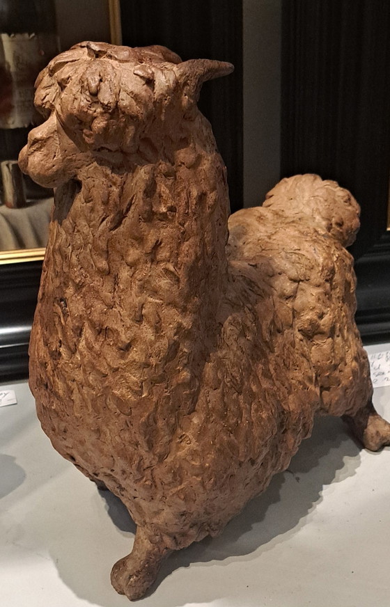 Image 1 of Keramik-Lama-Statue, handgefertigt