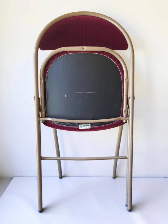 Sedia pieghevole Souvignet anni '70 – Sedie pieghevoli, Metal, Velvet, Vintage (photo 7 of 8)