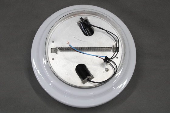 Image 1 of Set di tre plafoniere da soffitto nere di metà secolo, anni '70