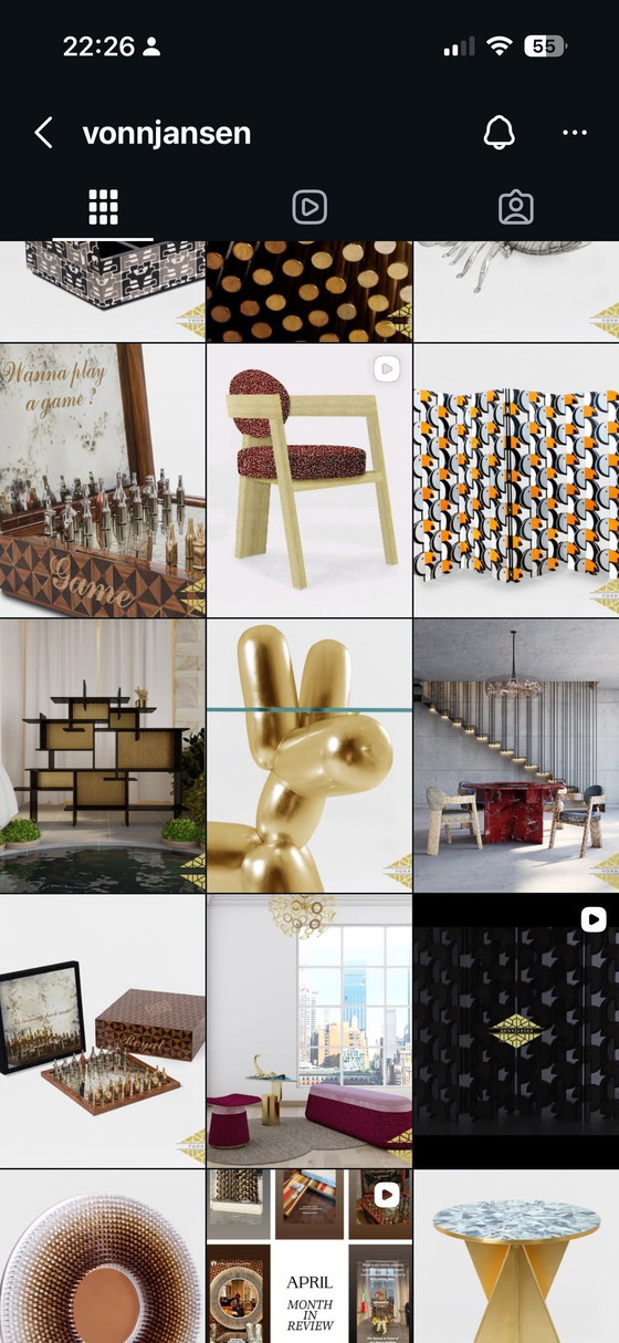 Image 1 of Vonn Jansen Synchroni unique handmade dining table of 150 cm