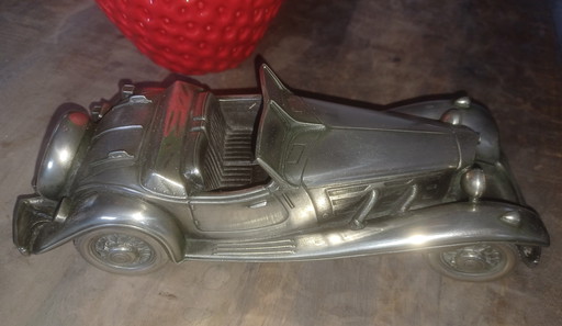 Modellino da scrivania Mercedes Benz 540K in latta e peltro, anno 1939.