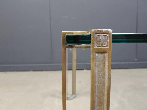 Image 1 of Peter Ghyczy T24 Pioneer Glass and Cast Brass Rectangular Coffee Table