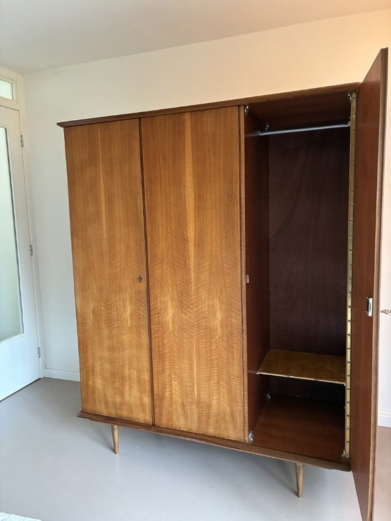 Image 1 of Vintage mid-century wardrobe | 1950s/60s | warm wood