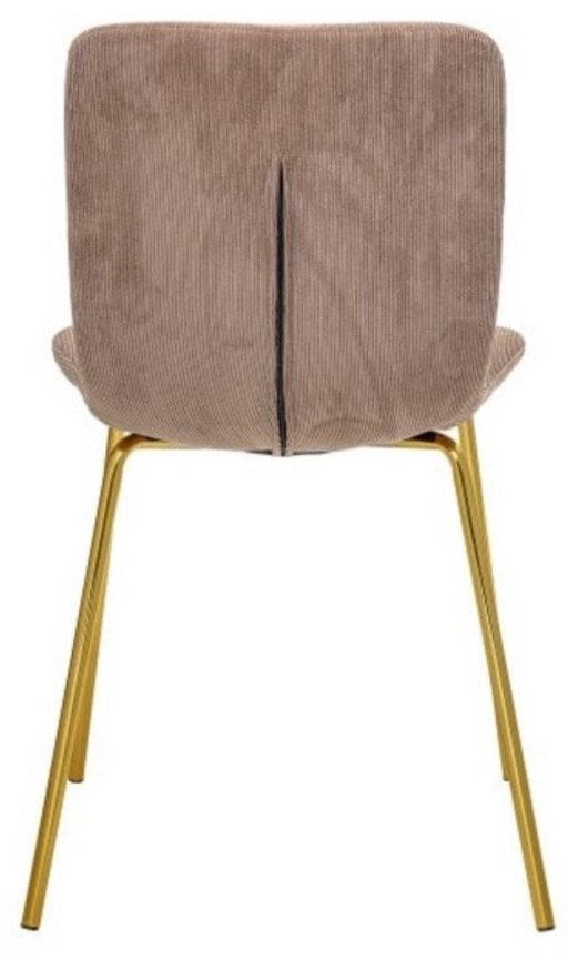 SET OF 2 BEIGE VELVET CHAIRS