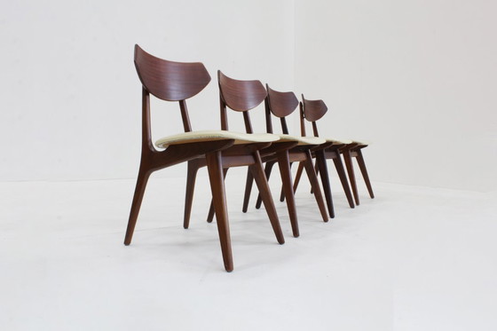 Image 1 of Set van 4 Vintage Mid Century eetkamer stoelen 1960s