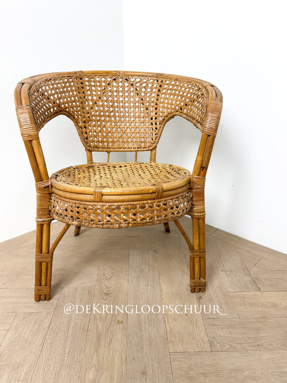 Image 1 of Vintage rotan rieten stoel 