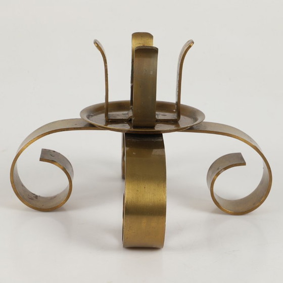 Image 1 of Ystad Metall brass candlestick – Sweden, 1960s