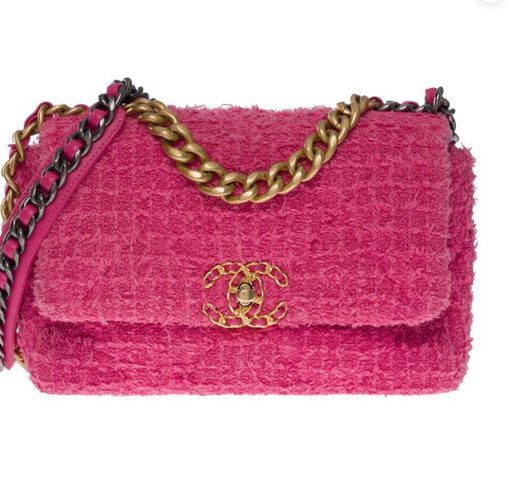 Borsa CHANEL Chanel 19 in Tweed Rose - 101204
