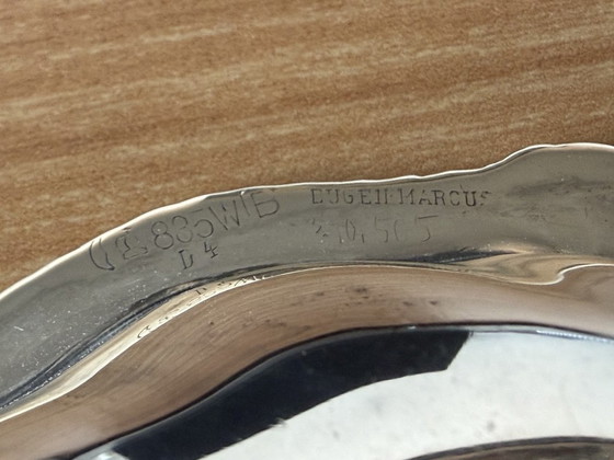 Petit plat en argent unique Eugen Marcus = Signé - 12 cm. – Eugen Marcus / Wilhelm Binder, Bols (photo 6 of 6)