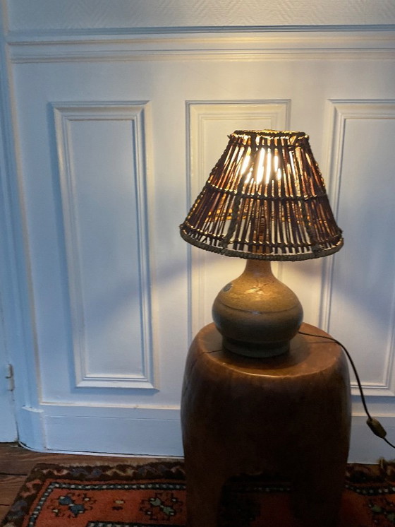 Image 1 of Lampe en céramique artisanale signée Balogh – Atelier de Dreux