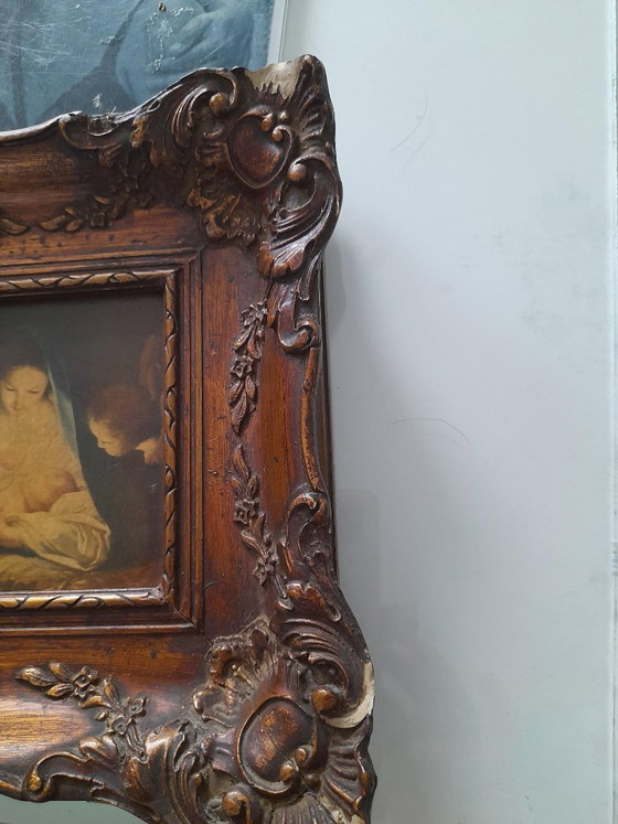Image 1 of Painting on wood with frame, 1950 Marrati
