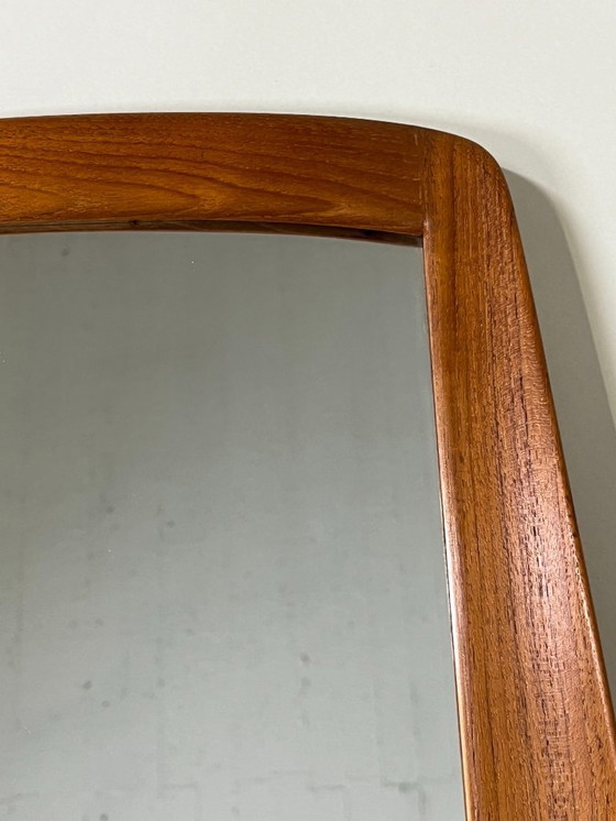 Image 1 of Scandinavian Oak Wall Mirror by Östen Kristiansson, 1960s