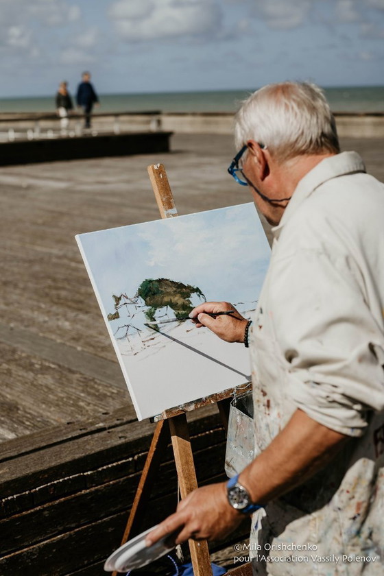 Image 1 of Philippe LAURENT - Small cove in Brittany - Artist's painting
