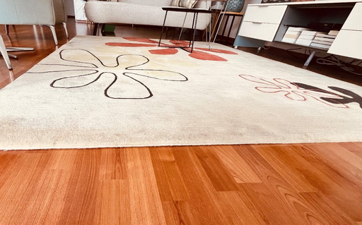 Rug / carpet, Hand-knotted, high pile, pure wool,