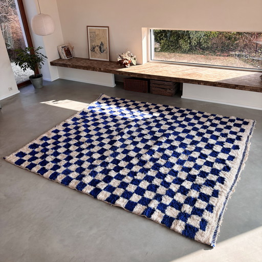 Handgeweven Berber tapijt 100% wol