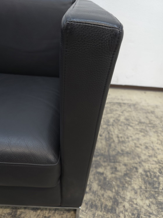Image 1 of Walter Knoll Foster Set Black Designer Sofa Leather Sofa Couch