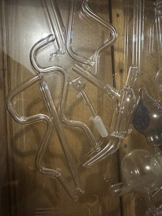 Image 1 of Große Sammlung antiker Glaschemikalien für ein Kuriositätenkabinett