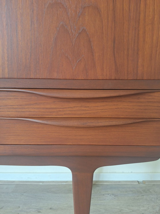 Highboard vintage danois, johannes Andersen, Armoires murales, Bois, Marron (photo 14 sur 15)
