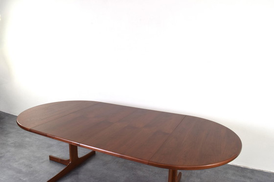 Image 1 of Table de salle à manger extensible en teck danoise du Mid Century, années 1960.