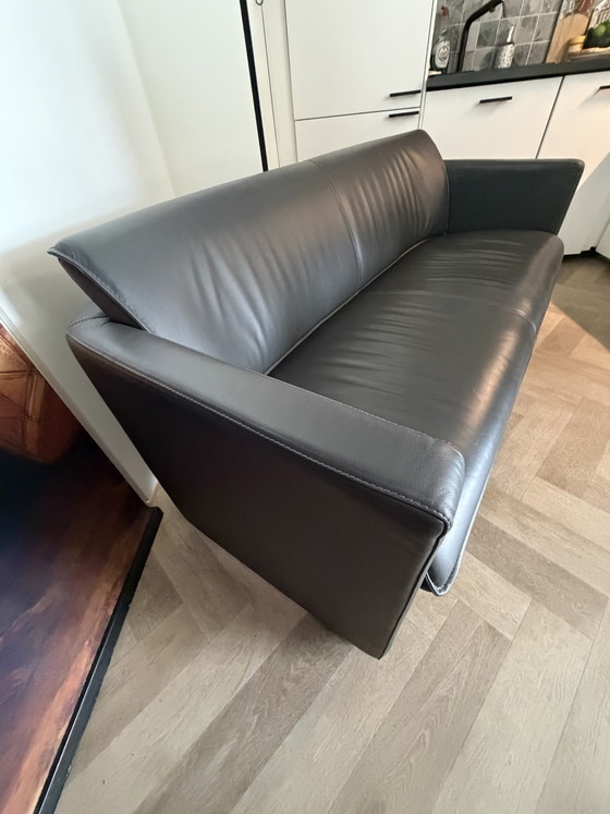 Image 1 of Leolux Fiabo 2-seater designer sofa - black leather