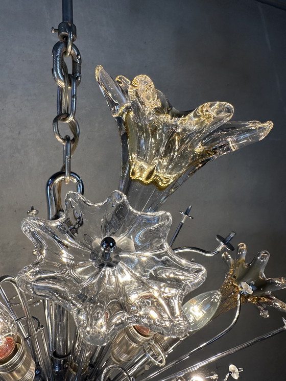 Image 1 of Lampadario XL Vintage Venini "Esprit" (prima edizione) - Toni Zuccheri