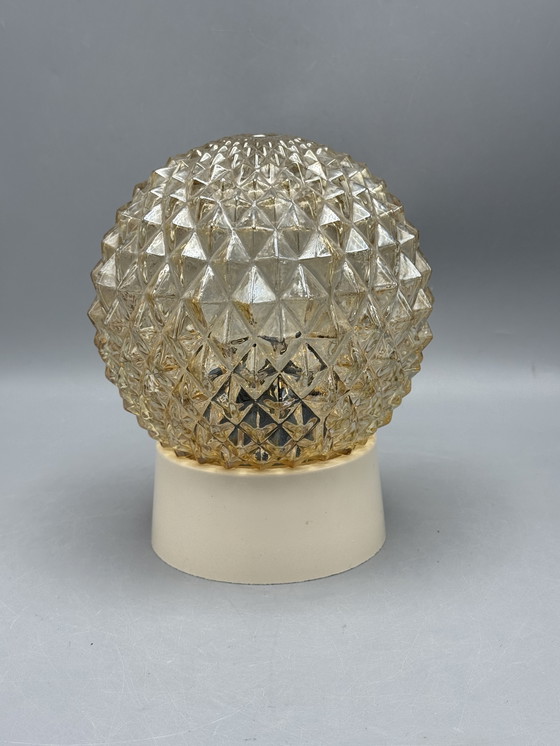 Image 1 of Vintage ceiling lamp in cut glass