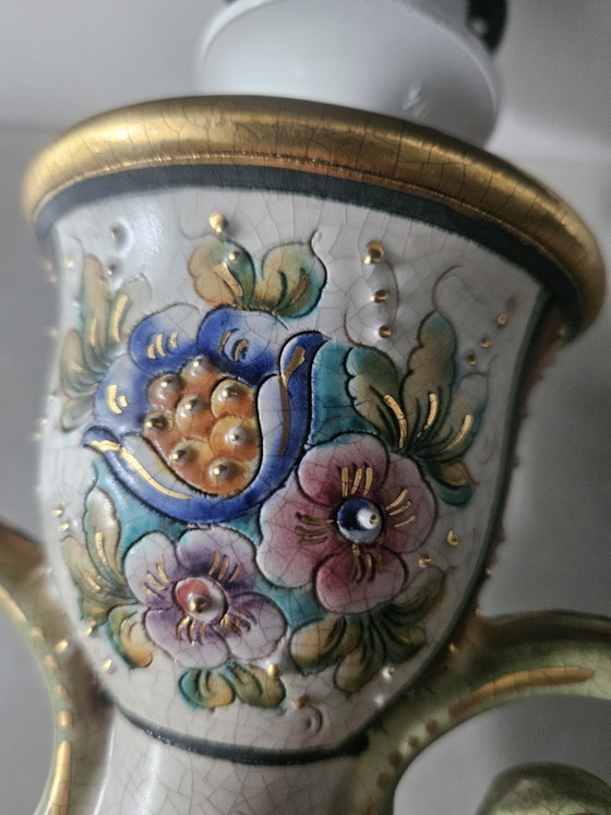 Grande Base per Lampada Italiana Vintage – Gialetti, Lampade da tavolo, Porcellana (photo 12 of 15)