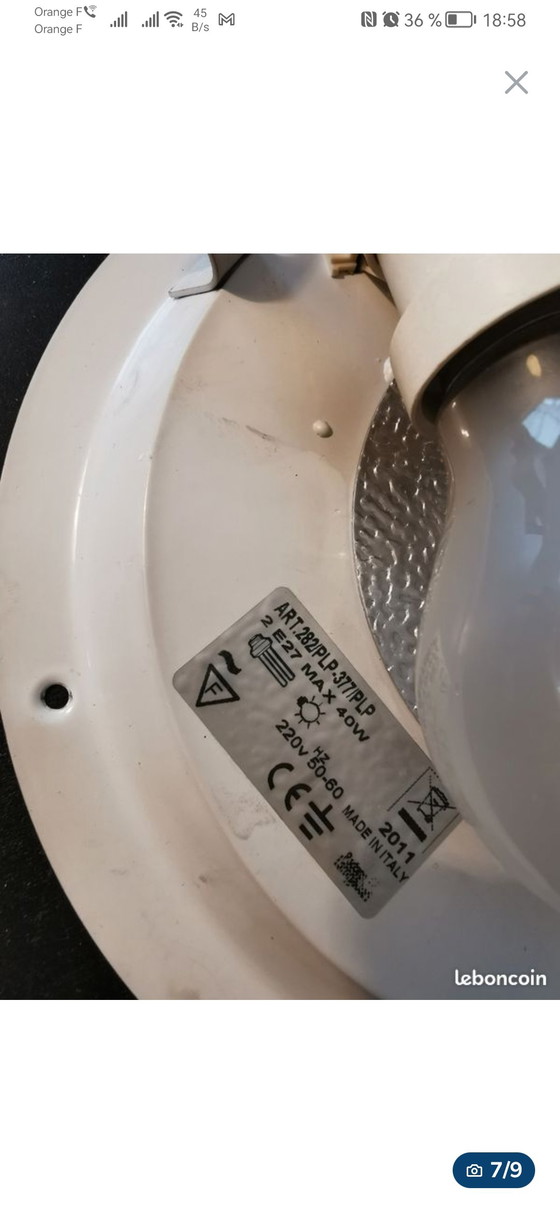 Image 1 of VINTAGE Applique carré Prisma Bauhaus