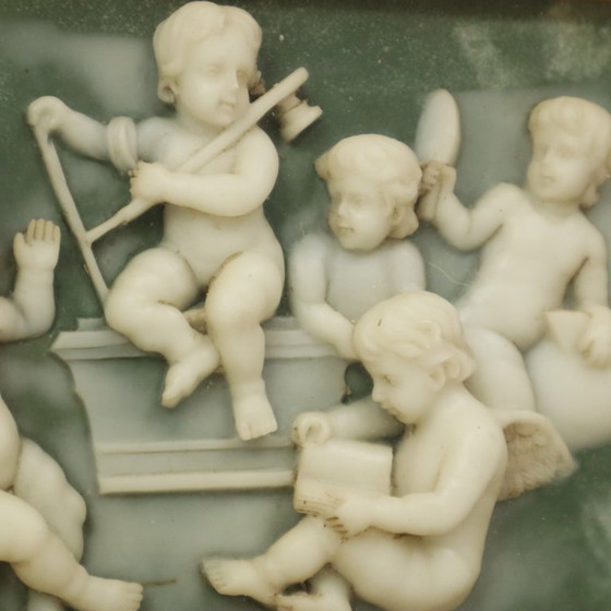 Image 1 of Placche incorniciate in alabastro Biggs and Sons London