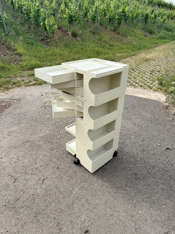 Image 1 of Vintage XL Boby Trolley by Joe Colombo – Cream White, 1970s