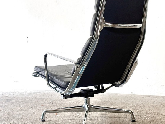 Fauteuil EA 222 Aluminium Group de Charles et Ray Eames, années 1980 – Vitra, Leather (photo 8 of 18)