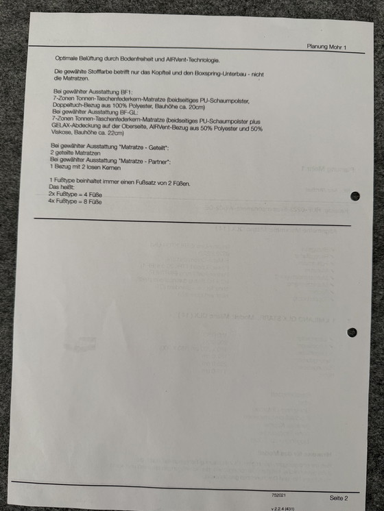 Image 1 of Solo ritiro in loco - Letto con rete a molle Ruf - ottime condizioni - prezzo originale: € 4.800