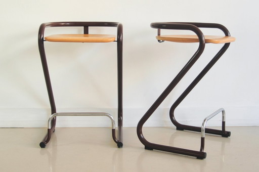 set x2 bar stools Börge Lindau & Bo Lindekrantz