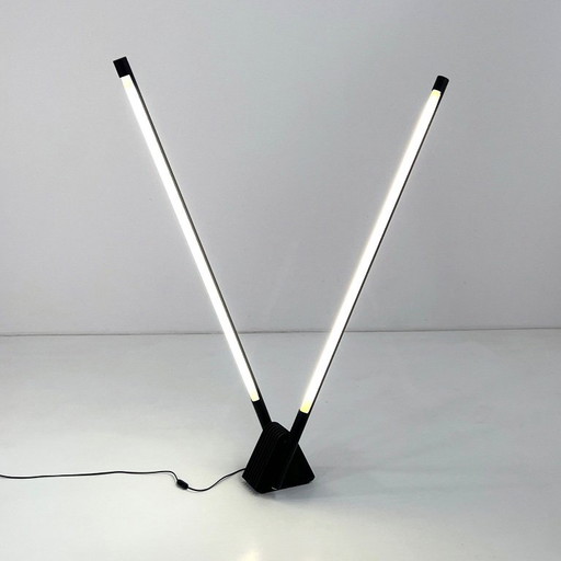 Lámpara de pie Sistema Flu de Rodolfo Bonetto para Luci Italia, años 80 – vloerlampen, Metal, Plastic